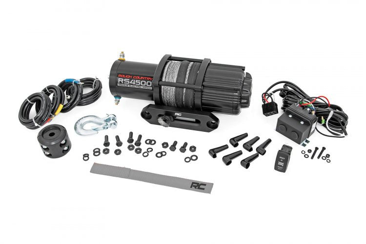 Honda Talon Winch Kit Mount with Synthetic Winch | Rough Country - Rad Parts