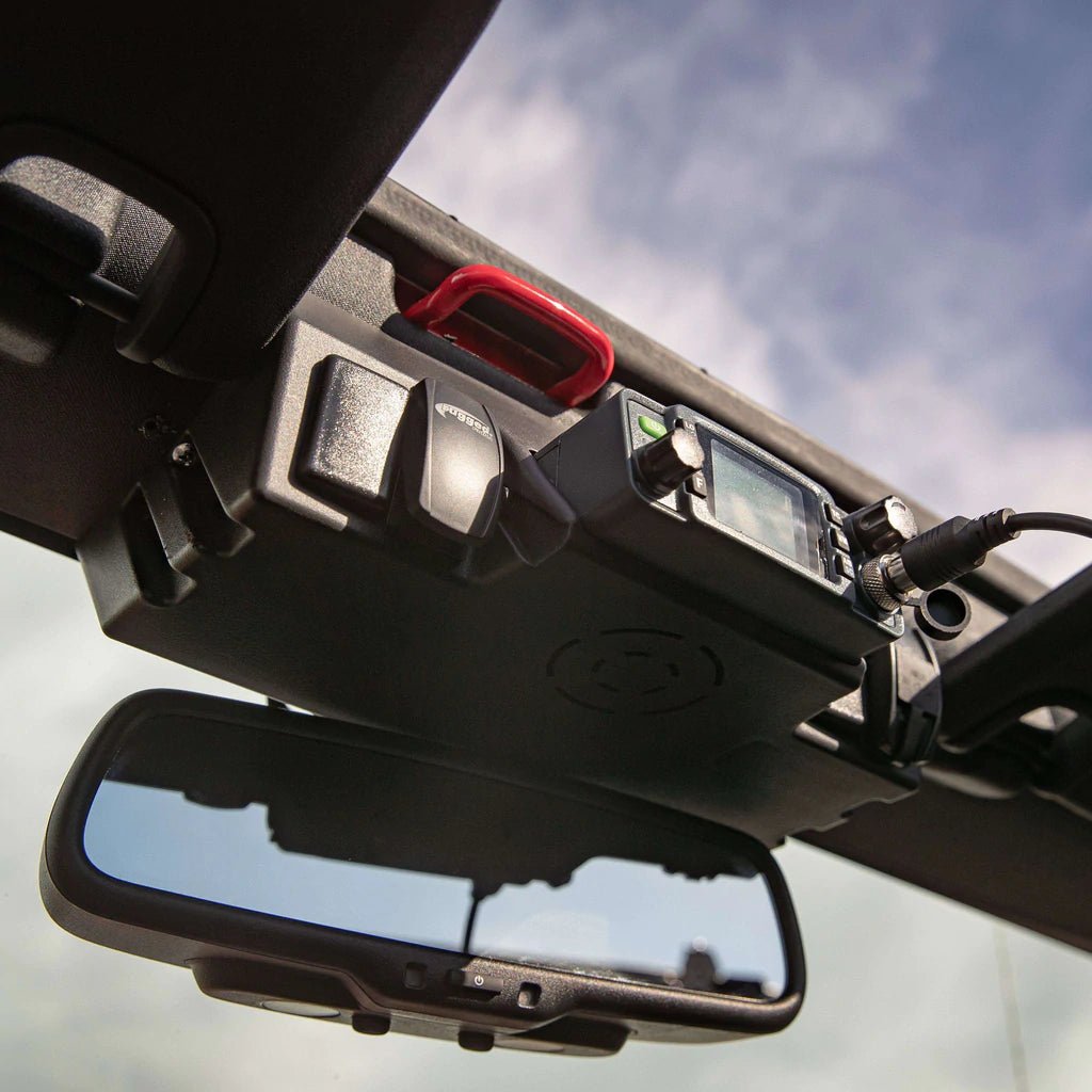 Jeep JK Upper Windshield Radio Mount GMR25 and ABM25 | Rugged Radios - Rad Parts