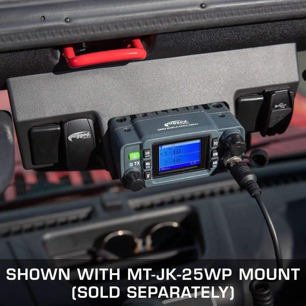 Jeep Radio Kit - GMR25 Waterproof GMRS Mobile Radio and GMR2 Handheld - Rad Parts