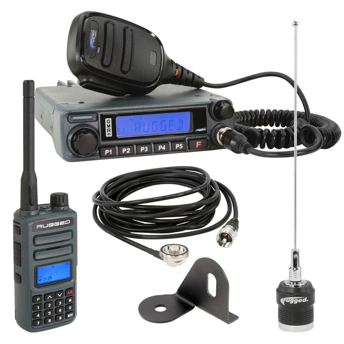 Jeep Radio Kit - GMR45 GMRS Mobile Radio and GMR2 Handheld - Rad Parts