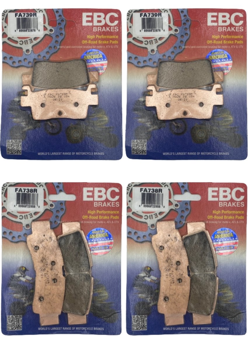 Kawasaki KRX 1000 EBC “R” FRONT & REAR Brake Pads - Rad Parts
