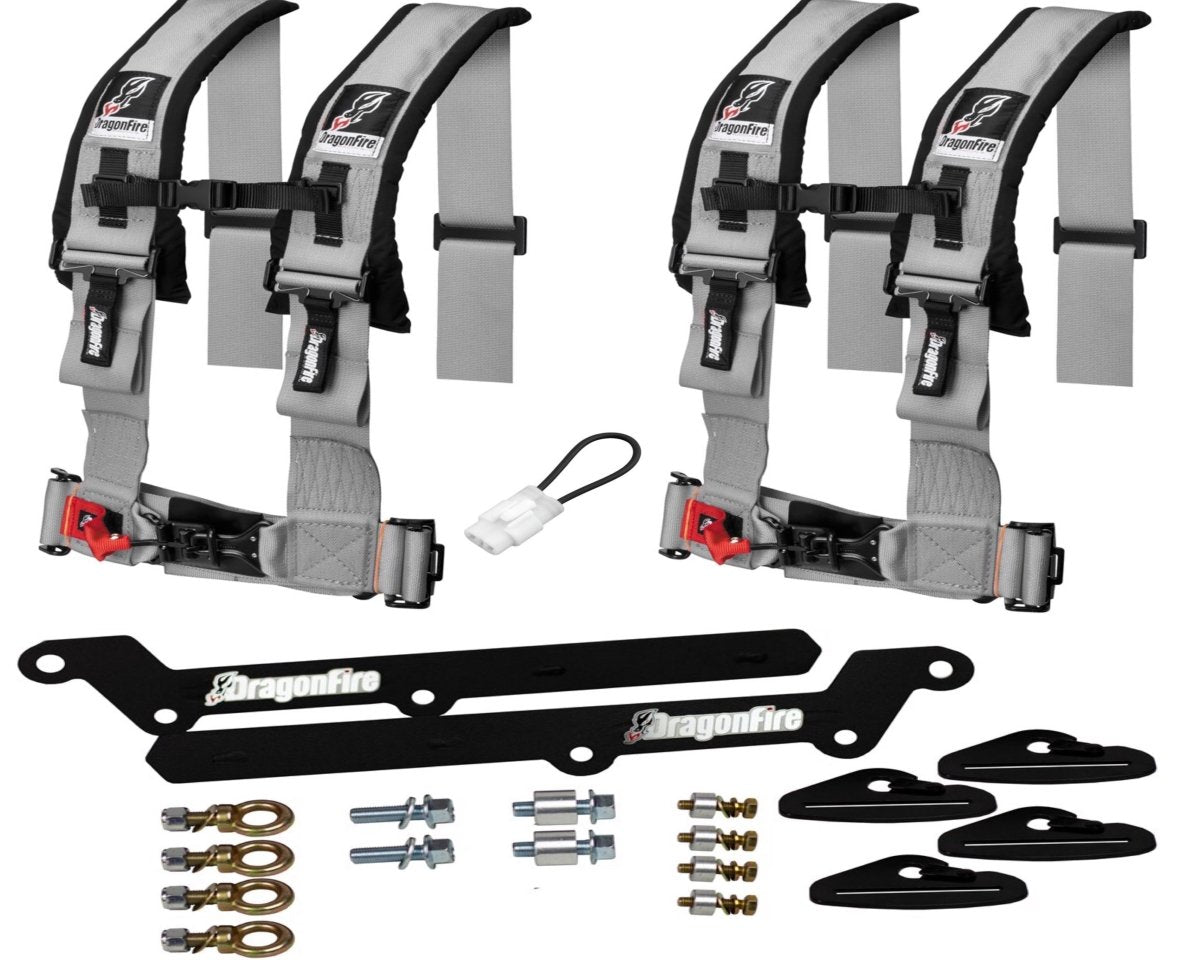 KRX 1000 3" 4 Point Harness Kit by Dragonfire Racing - Rad Parts