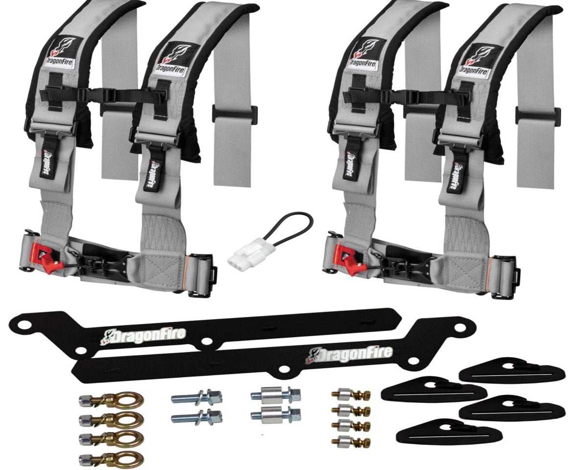KRX 1000 3" 4 Point Harness Kit by Dragonfire Racing - Rad Parts