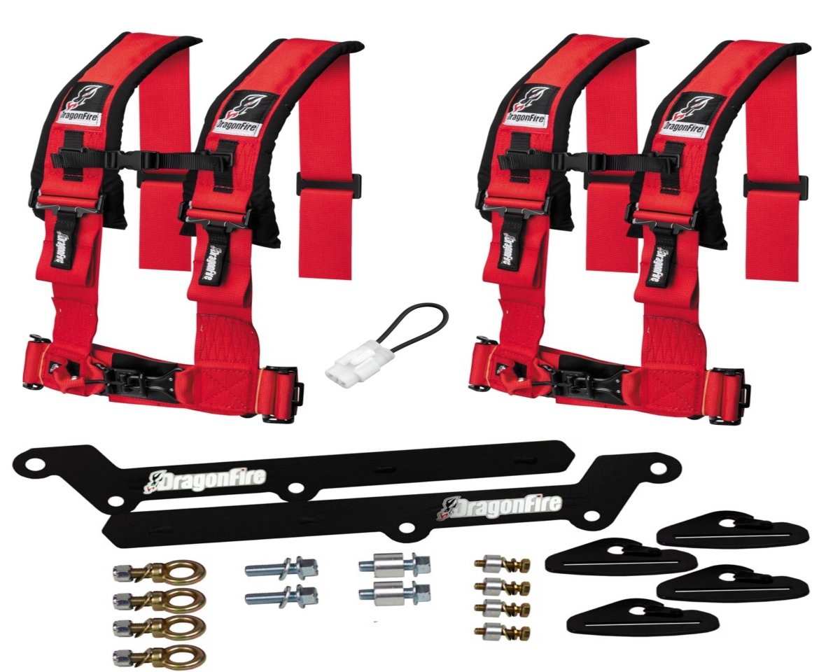 KRX 1000 3" 4 Point Harness Kit by Dragonfire Racing - Rad Parts