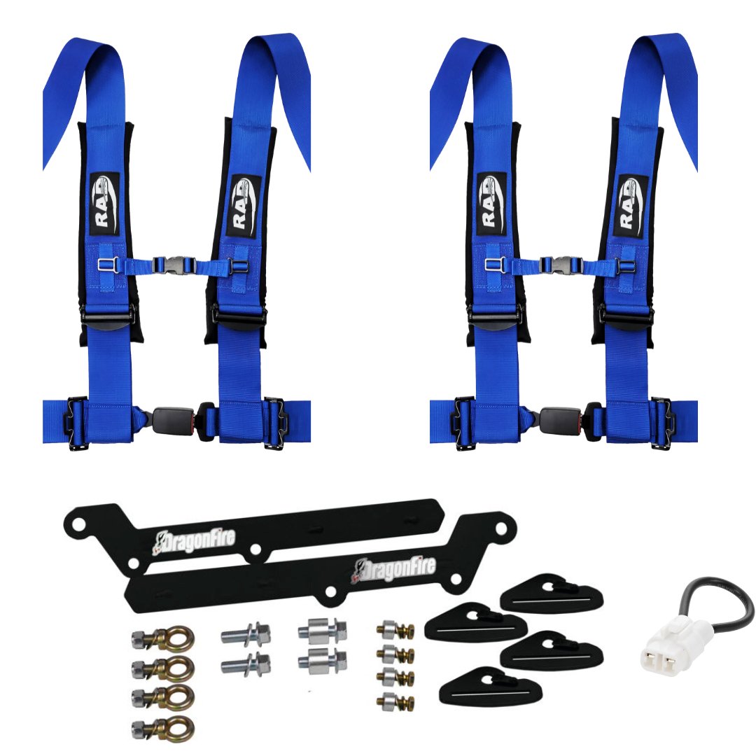 KRX 1000 3" Auto Latch 4 Point Harness Kit | RAD - Rad Parts