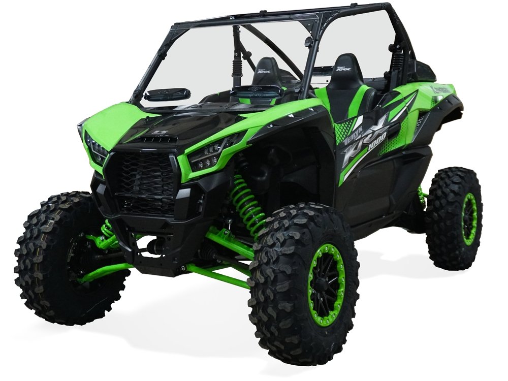 KRX 1000 Full Vented Rapid Release Front Windshield | Spike Powersports - Rad Parts