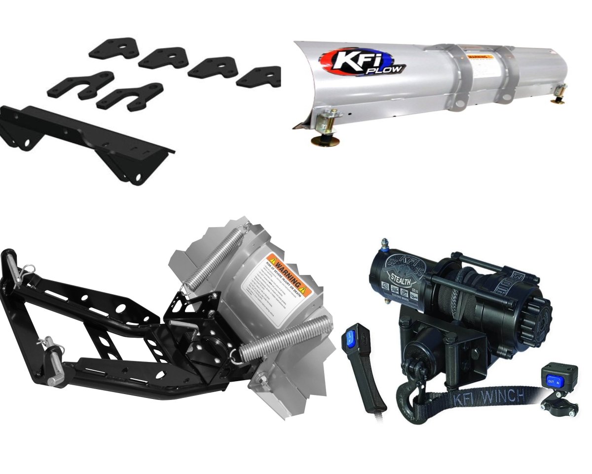 KRX 1000 Snow Plow Kit | Plow Mount | Push Tubes | Snow Plow Blade - Rad Parts