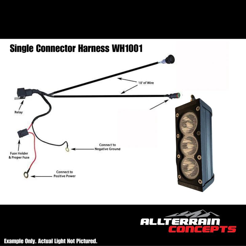 Light Bar Wiring Harness (Single) | All Terrain Concepts - Rad Parts