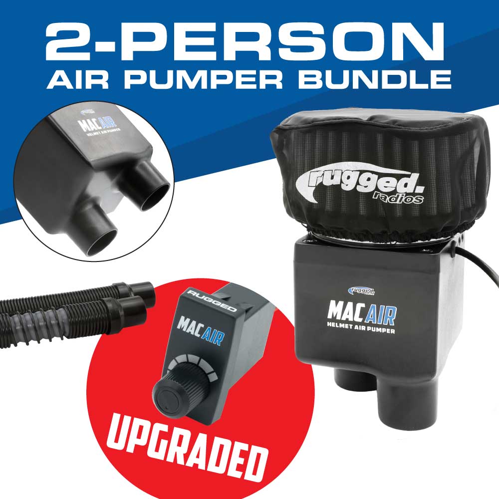 Mac Air Two Person Air Pumper complete system with with 2 Bell Qualifier Pumper Helmets - Rad Parts