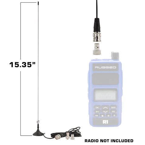 Magnetic Mount Dual Band Antenna for Rugged Handheld Radios R1, RDH-X, V3, RDH-16, RH-5R - Rad Parts