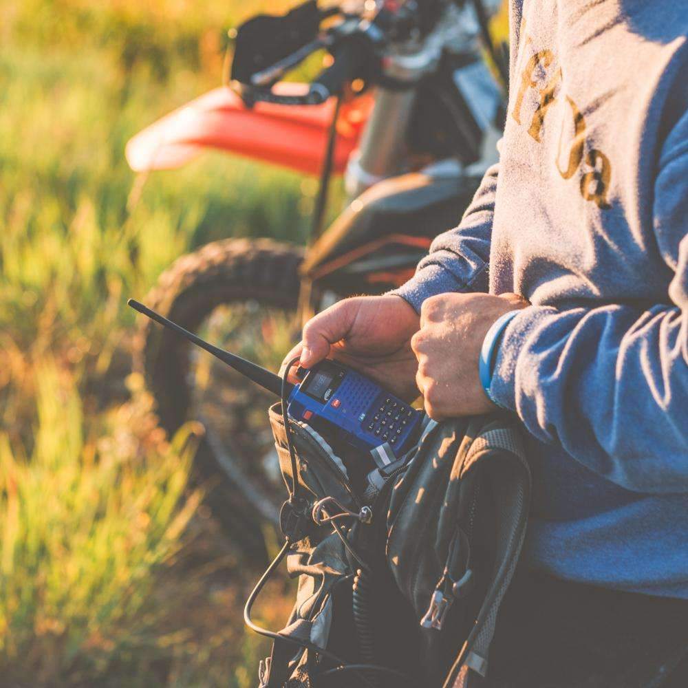 Moto Max Kit With GMR2 Radio - Helmet Kit, Harness, and Handlebar Push-To-Talk - Rad Parts