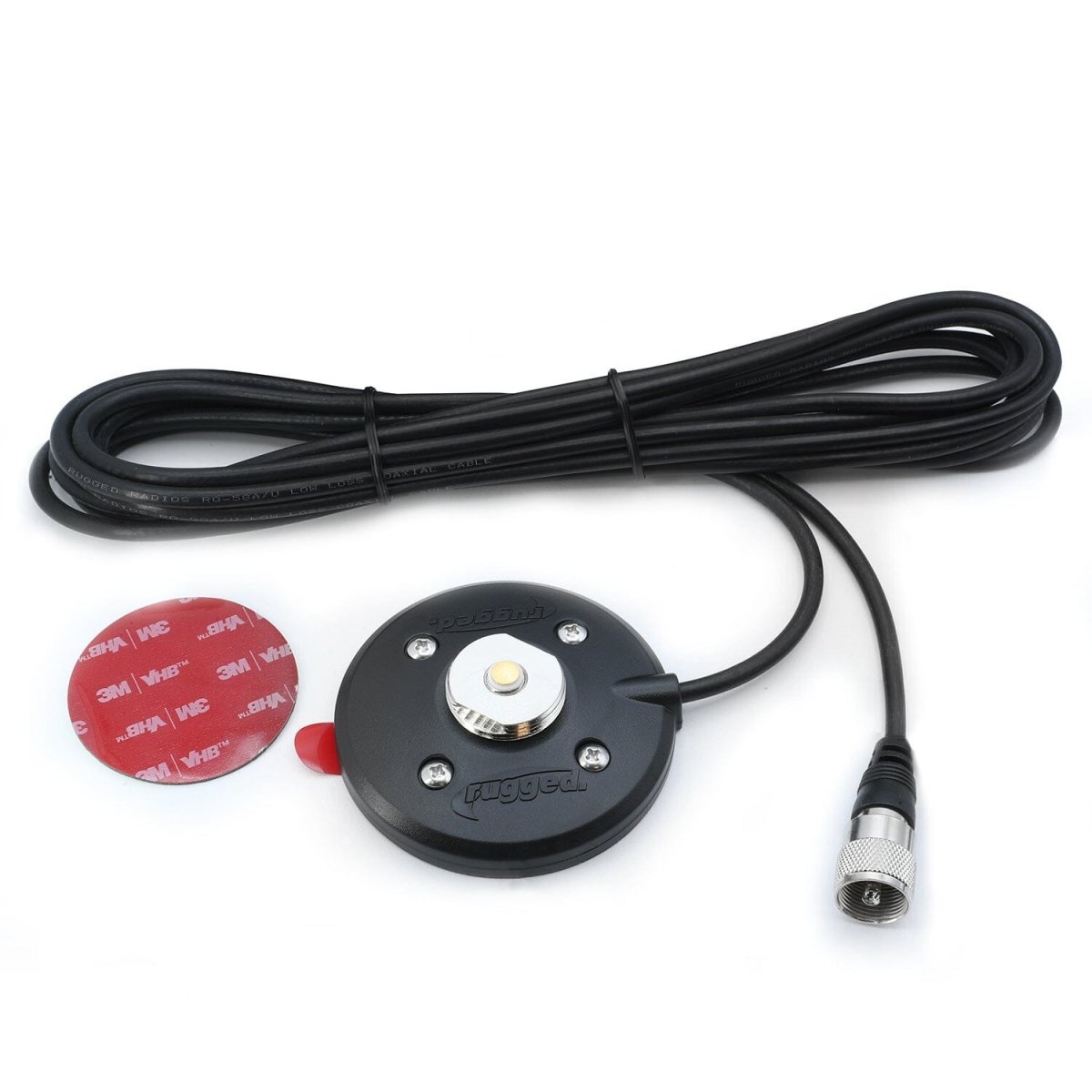 NMO - Adhesive Antenna Mount with 15' Coax Cable - Rad Parts