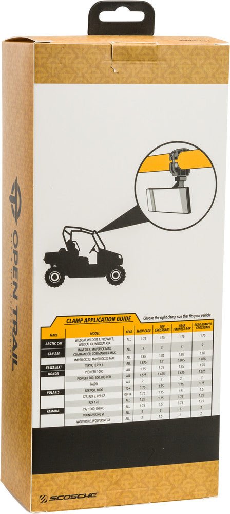 Open Trail 9" Clamp Rear View Mirror - Rad Parts