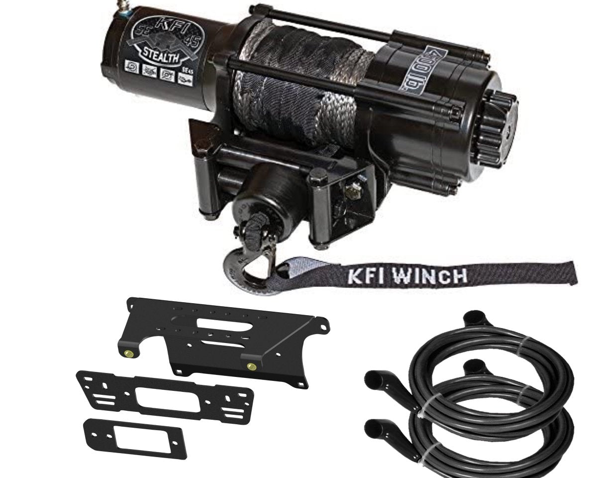 Polaris Ranger 570 900 1000 Winch Mount by KFI and Winch Package - Rad Parts