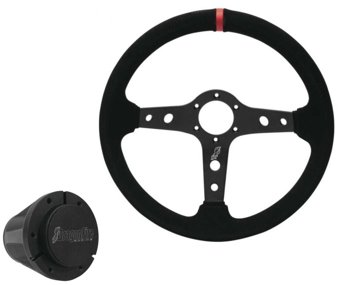 Polaris RZR Fixed Steering Wheel Hub and Sterring Wheel Kit by Dragonfire Racing - Rad Parts