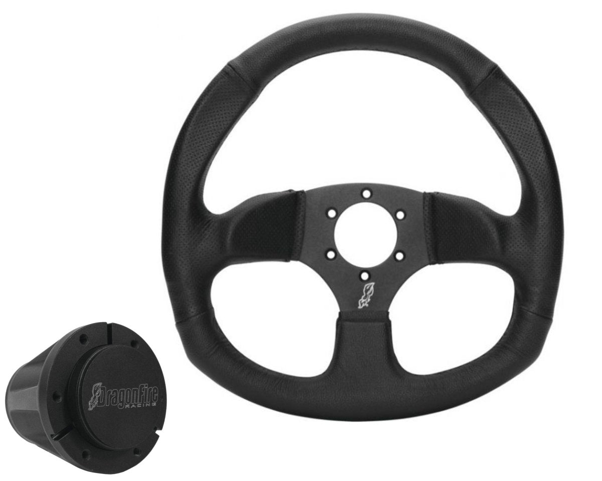 Polaris RZR Fixed Steering Wheel Hub and Sterring Wheel Kit by Dragonfire Racing - Rad Parts