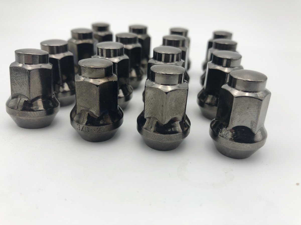 Polaris RZR Lug Nuts 3/8-24 GunMetal Grey for Rzr 900 800 570 - Rad Parts