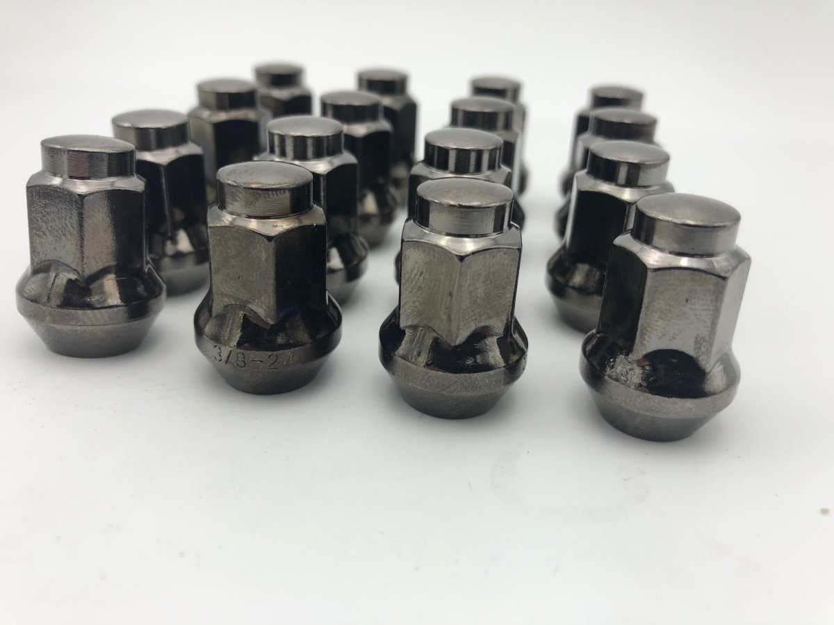 Polaris RZR Lug Nuts 3/8-24 GunMetal Grey for Rzr 900 800 570 - Rad Parts