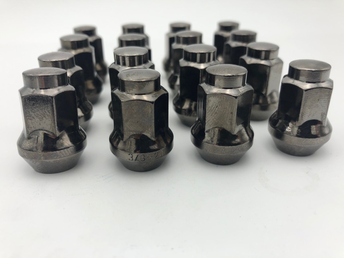 Polaris RZR Lug Nuts 3/8-24 GunMetal Grey for Rzr 900 800 570 - Rad Parts