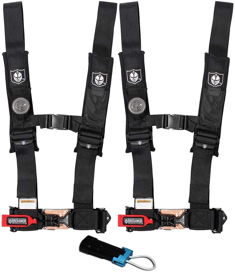 Pro Armor 4 Point 2" Harness Set with Free Polaris / Can Am Override Plug - Rad Parts