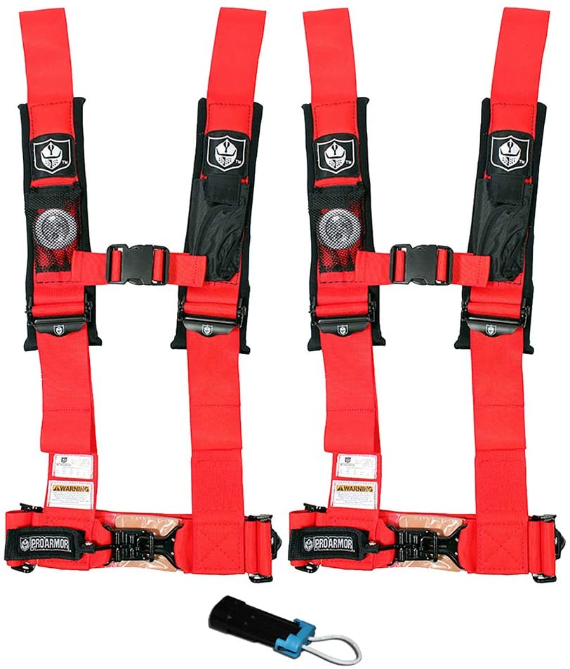 Pro Armor 4 Point 2" Harness Set with Free Polaris / Can Am Override Plug - Rad Parts