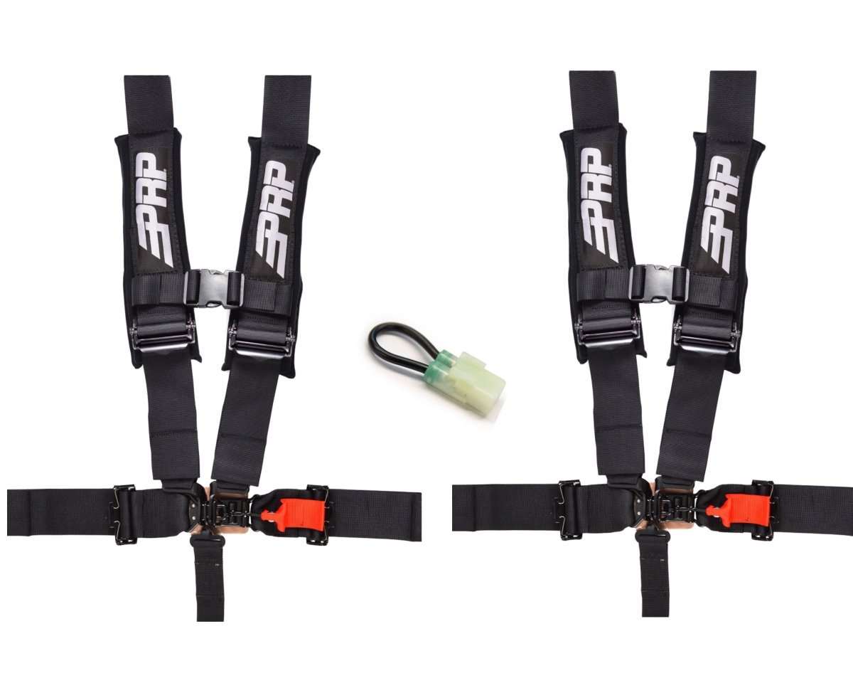 PRP 5 Point Harness Set in Black 5.3 with Override Bypass plug - Rad Parts