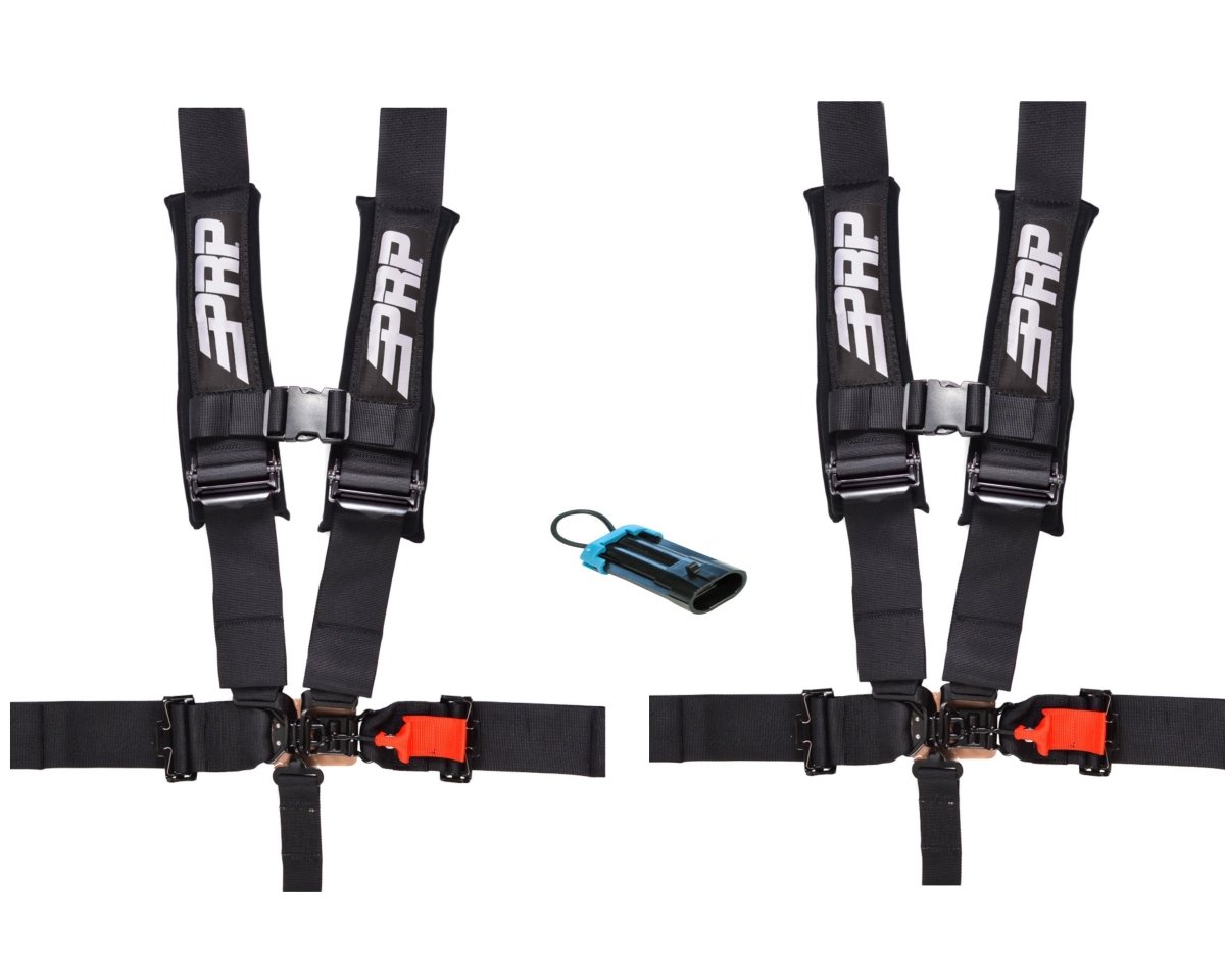 PRP 5 Point Harness Set in Black 5.3 with Override Bypass plug - Rad Parts