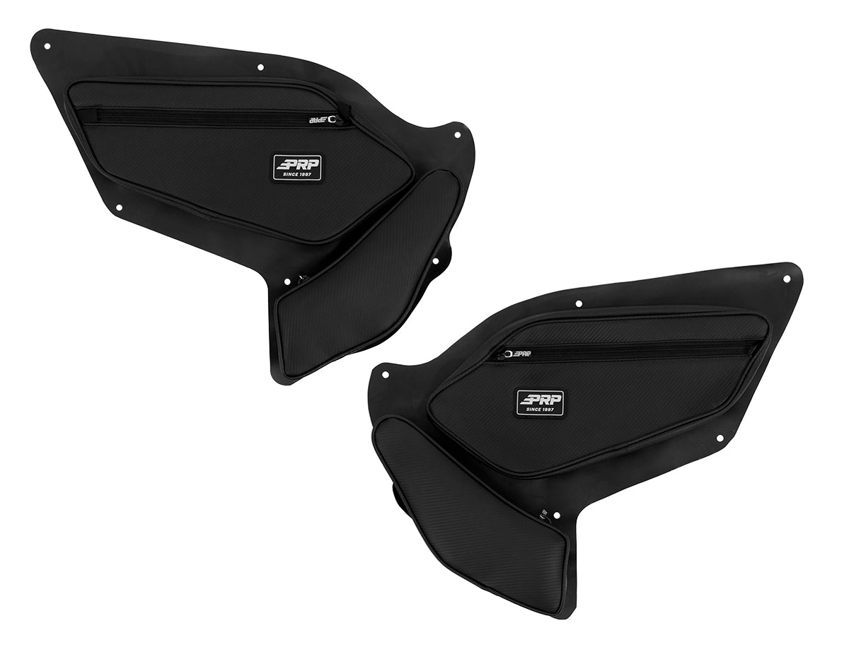 PRP Front Door Bags with Knee Pads for Polaris RZR PRO XP, PRO R, TURBO R (Pair) - Rad Parts