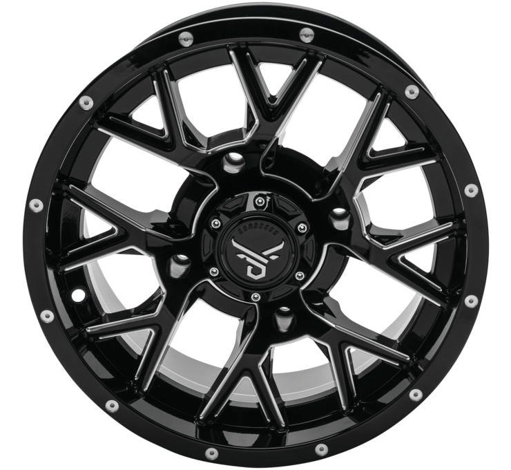 Quadboss 15" Barbwire Wheels With QBT846 Tires - Rad Parts