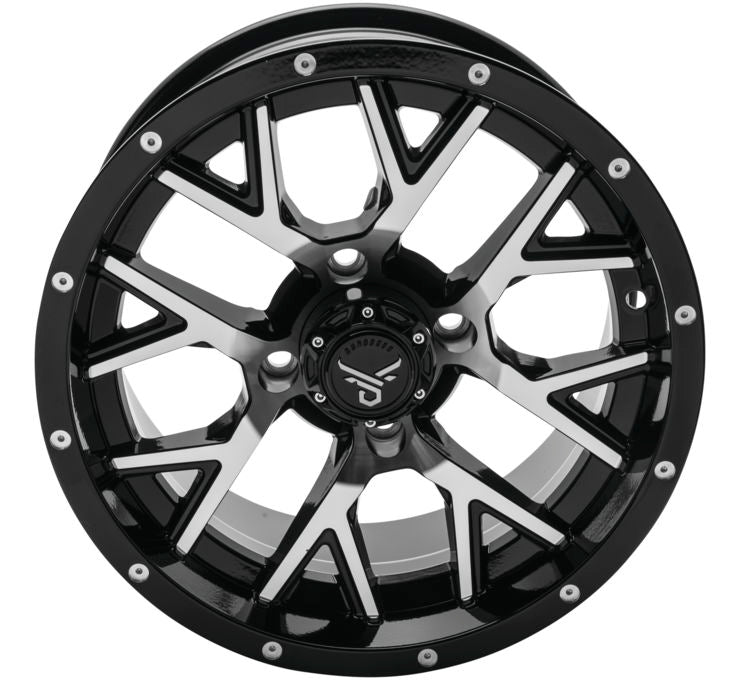 Quadboss 15" Barbwire Wheels With QBT846 Tires - Rad Parts
