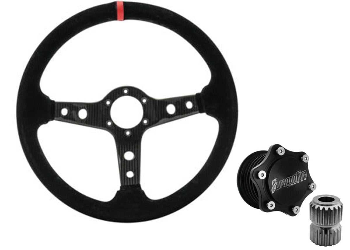 Quick-Release steering wheel Hub and Wheel Kit By DragonFire for Honda Talon - Rad Parts