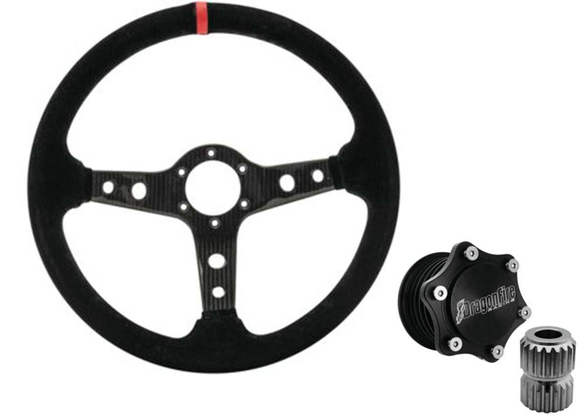 Quick-Release steering wheel Hub and Wheel Kit By DragonFire for Honda Talon - Rad Parts