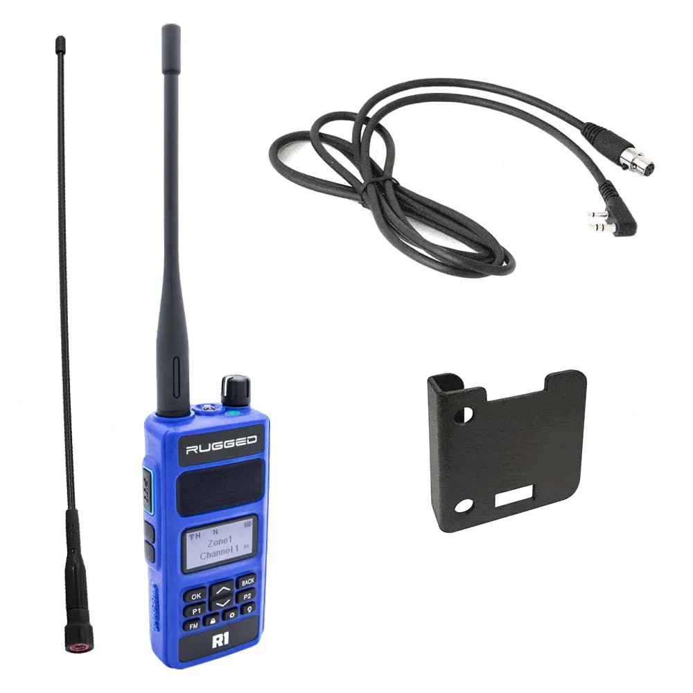 R1 Radio Kit with Intercom Jumper and mount | Rugged Radios - Rad Parts