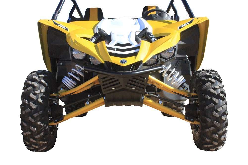 RacePace Front Bumper black powder-coated steel with billet end caps for YXZ 1000R off-road vehicle