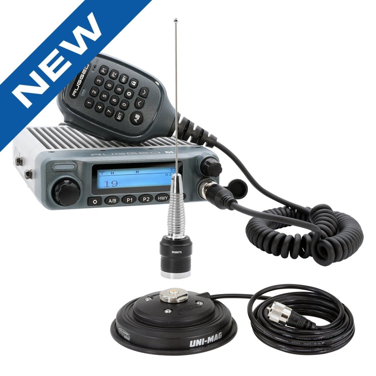 Radio Kit - Rugged G1 ADVENTURE SERIES Waterproof GMRS Mobile Radio with Antenna - Rad Parts
