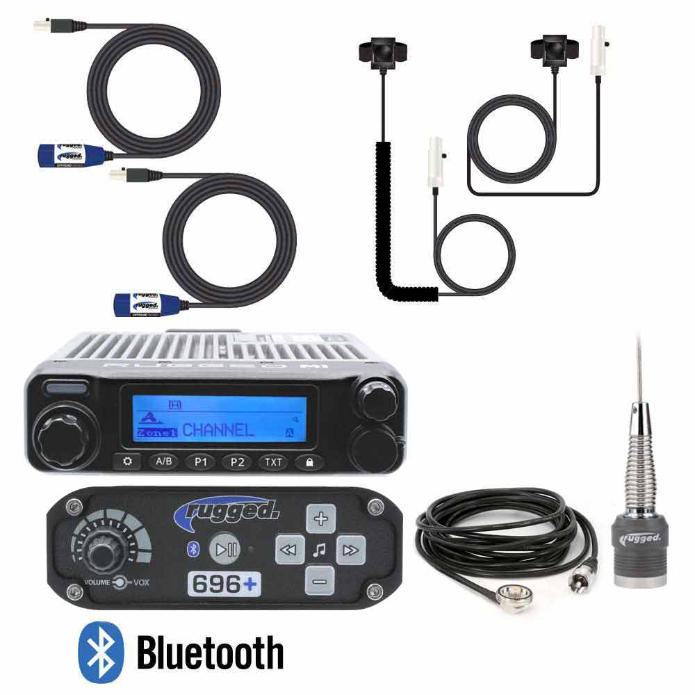 RRP696 Plus 2 Person Bluetooth Intercom Builder Kit with M1 Digital Radio - Rad Parts