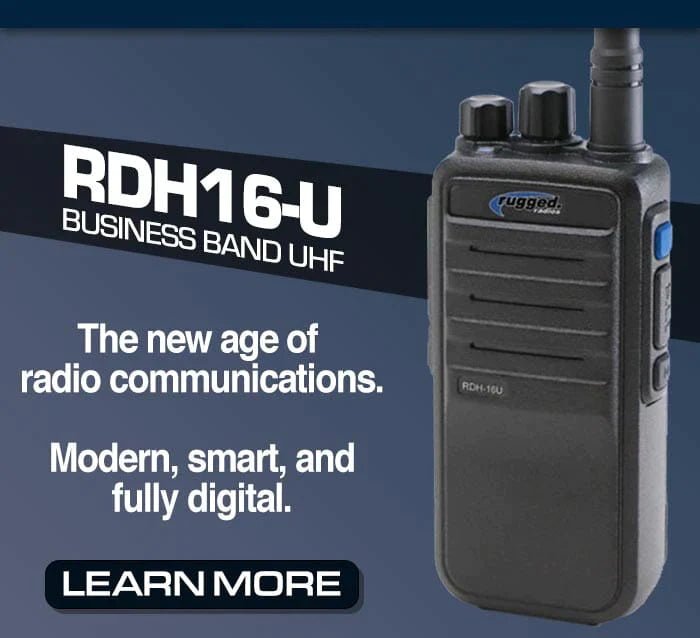 Rugged RDH16 UHF Business Band Handheld Radio - Digital and Analog - Rad Parts