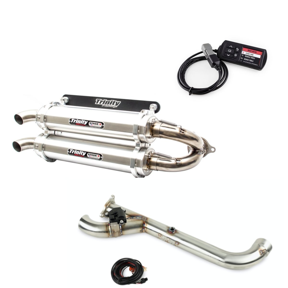 RZR Pro XP Power Package with electric Cutout exhaust and Tuner | Trinity Racing - Rad Parts