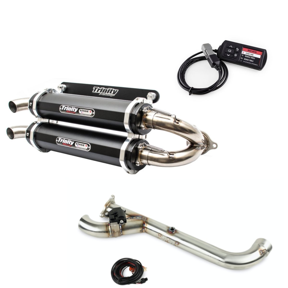 RZR Pro XP Power Package with electric Cutout exhaust and Tuner | Trinity Racing - Rad Parts