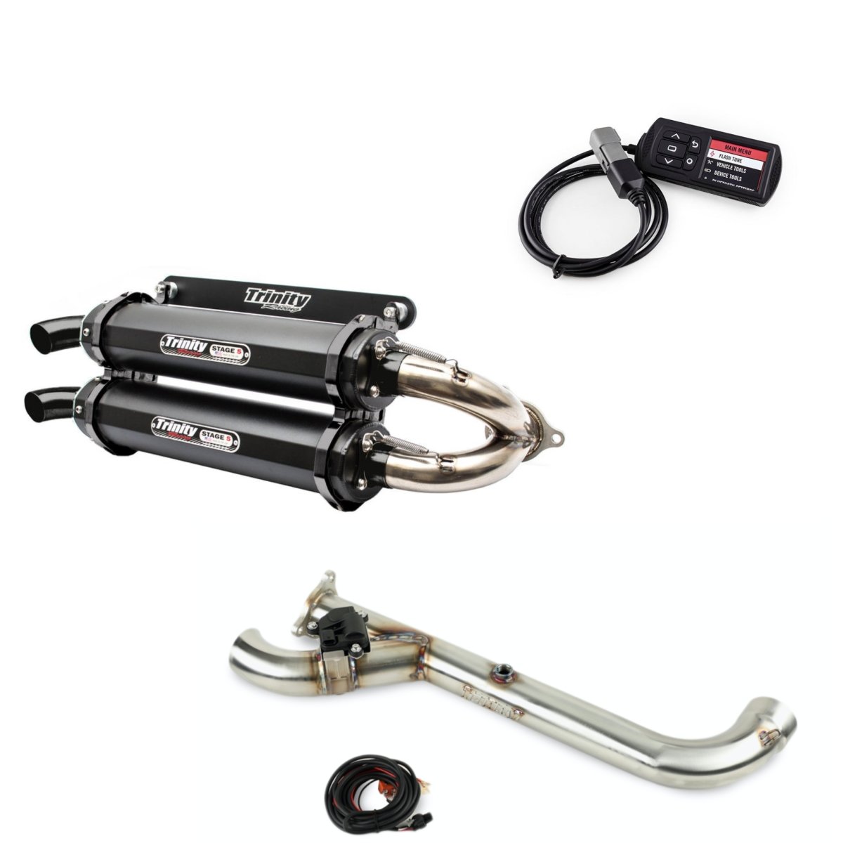 RZR Pro XP Power Package with electric Cutout exhaust and Tuner | Trinity Racing - Rad Parts