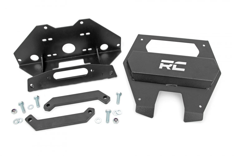 RZR Pro XP Winch Kit Mount with 4500 Synthetic Winch | Rough Country - Rad Parts