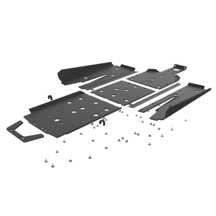 Seizmik Polaris RZR XP 1000 / Turbo UHMW Skid Plate and Rock Sliders - Rad Parts