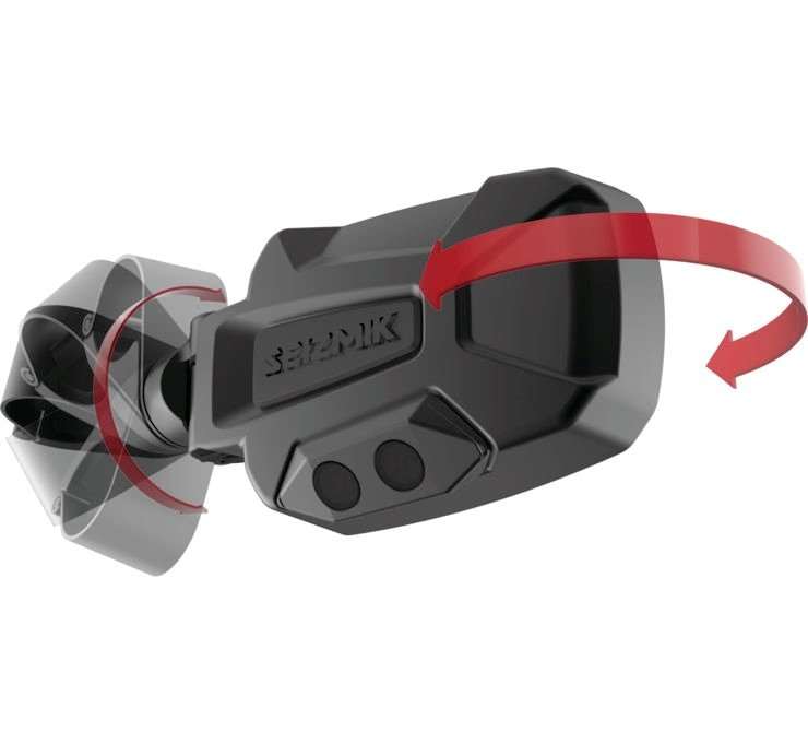 Seizmik Pursuit Night Vision Series Side View Mirror (Pair – Cast Aluminum) – 2″ Round Tube 18087 - Rad Parts