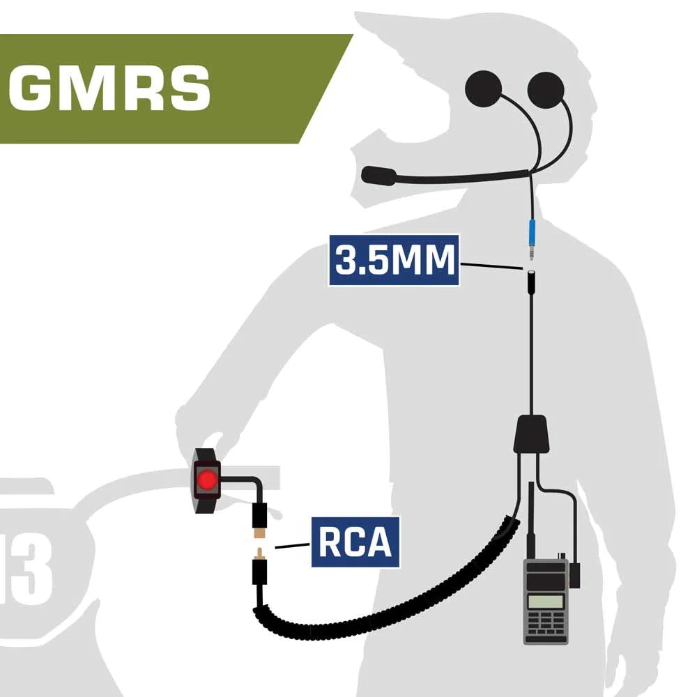 SUPER SPORT Moto Kit With GMR2 Handheld Radio - Includes Radio, Helmet Kit, Harness, and Handlebar Push-To-Talk - Rad Parts