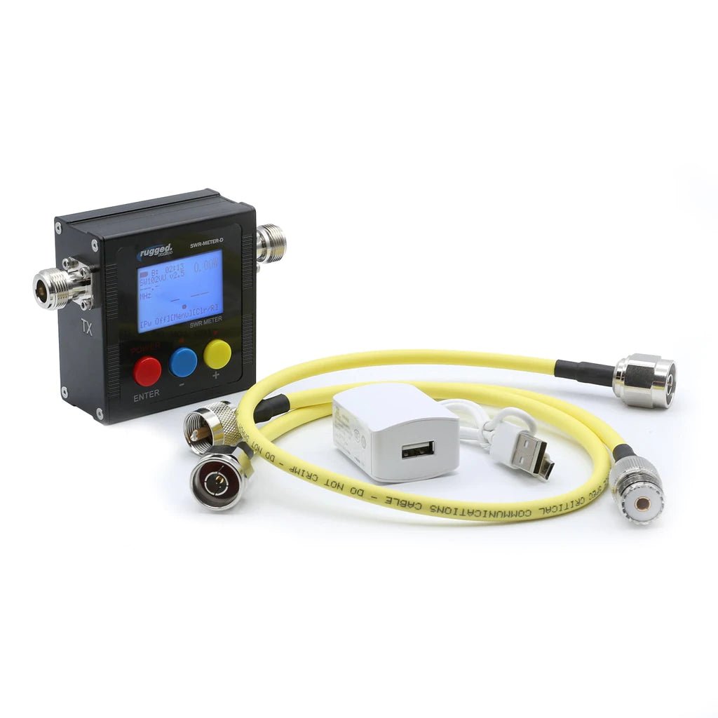 SWR UHF & VHF Antenna Power Meter with Cables - Rad Parts