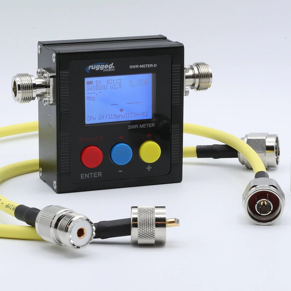 SWR UHF & VHF Antenna Power Meter with Cables - Rad Parts