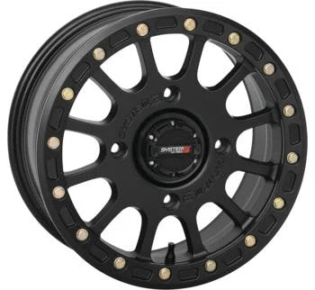 System 3 Beadlock Black Wheels with 32" GMZ Sand Stripper Paddle Tires - Rad Parts