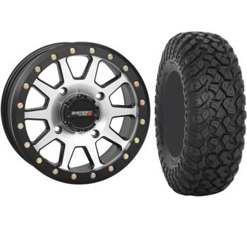 System 3 Beadlock Wheels Package 4/137 Wheels with 32" RT320 Race and Trail Tires - Rad Parts