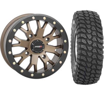 System 3 OFFROAD 15" Beadlock 4/137 Wheels Package with XCR 350 Tires - Rad Parts