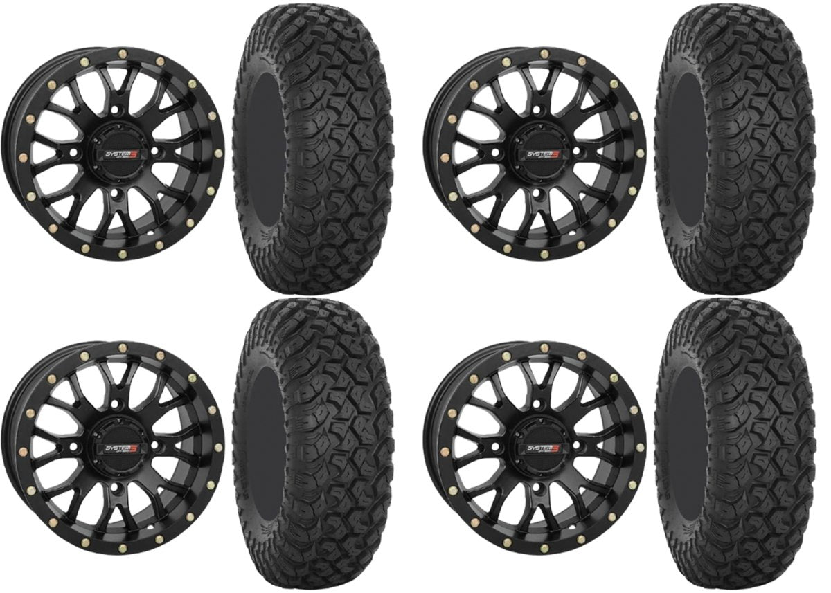 System 3 Wheel and Tire Combo St-3 Simulated Beadlock Wheel with RT320 Off-Road Tires - Rad Parts